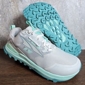 Altra Lone Peak 7 Women’s Trail Running Shoes Size 7 Wide MaxTrac Ego Mint Gray